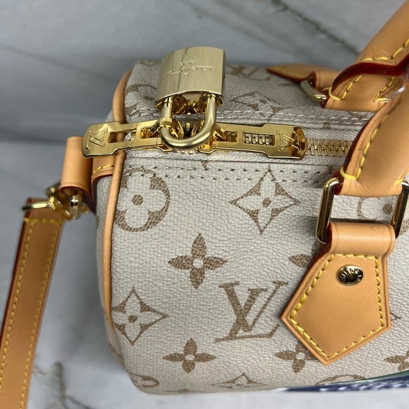 Louis Vuitton Speedy Bandoulière 25 Monopaname Monogram Paris Street Sign - Picture 5 of 13